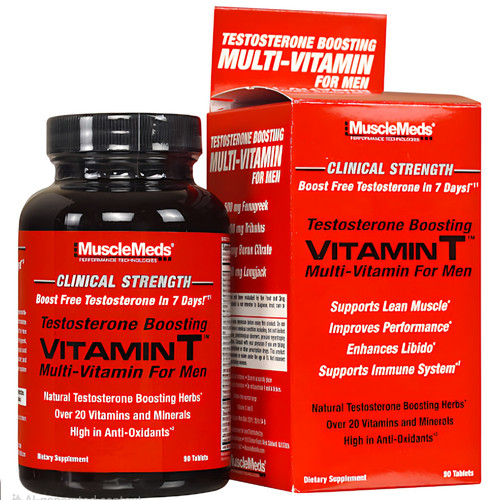 خرید مولتی ویتامین تی مردانه و افزایش تستوسترون ماسل مدز MuscleMeds Vitamin T