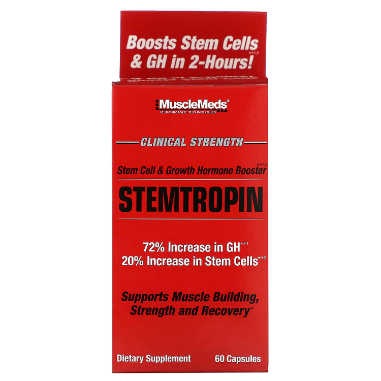 قرص استم تروپین ماسلمدز MuscleMeds Stemtropin افزایش هورمون رشد و سلولهای بنیادی - ای اس دی ناتریشن