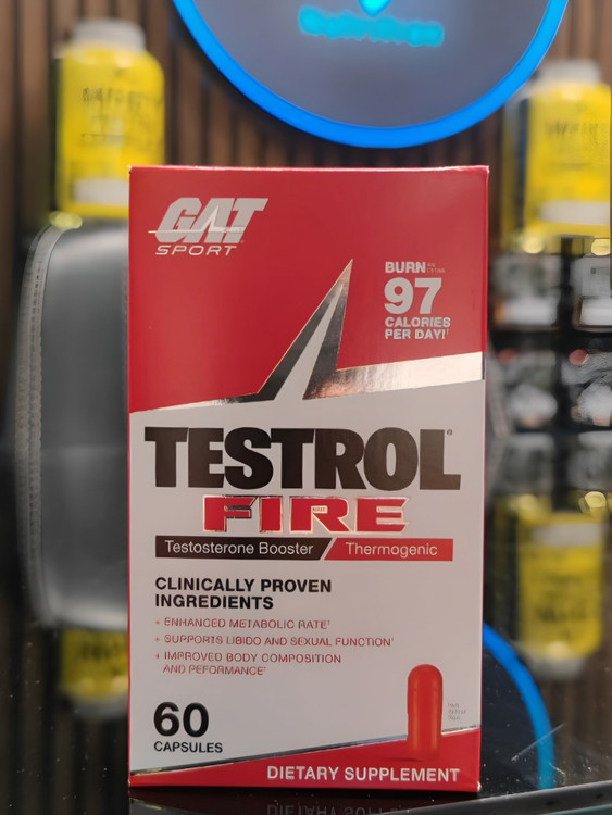 کپسول تسترول فایر گت اسپرت - ای اس دی ناتریشن GAT Sport Testrol Fire Testosterone Booster Thermogenic 60 Capsules