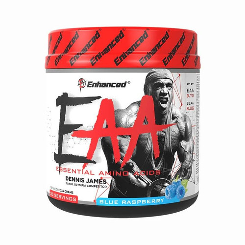 Enhanced EAA Dennis James – آمینواسید ضروری انهانسد طعم تمشک آبی - ای اس دی ناتریشن