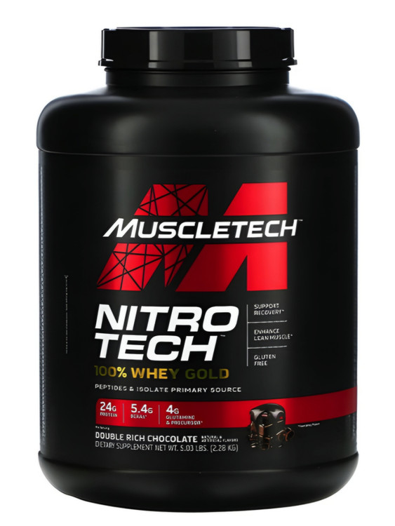 Muscletech NitroTech Whey Gold – پروتئین وی گلد ماسلتک طعم شکلات - ای اس دی ناتریشن