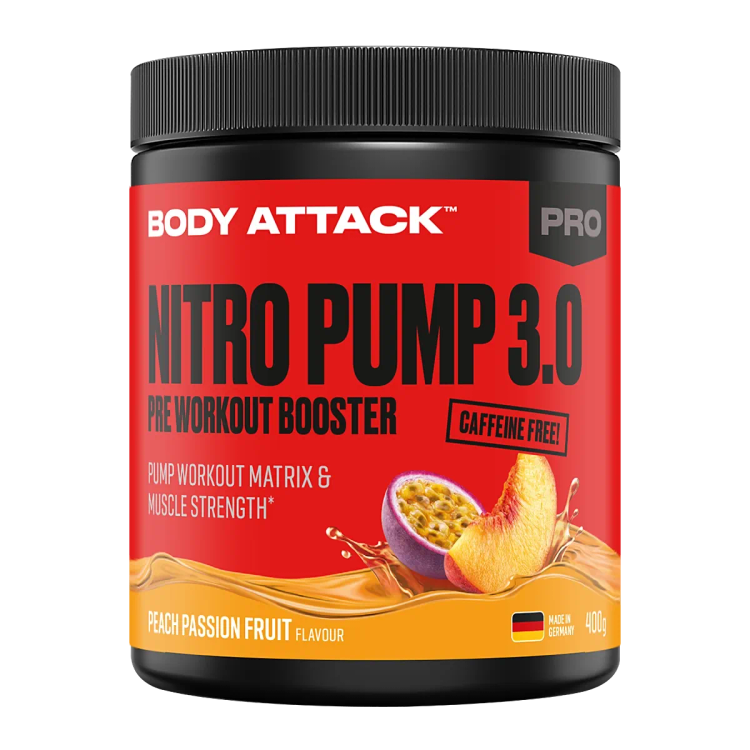 خرید پمپ قبل تمرین بدون کافئین Body Attack Nitro Pump 3.۰ - ای اس دی ناتریشن گرم