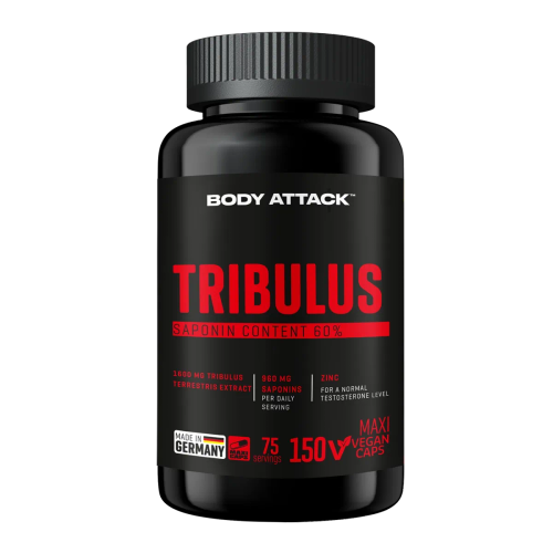 مکمل تریبولوس Body Attack Tribulus ساپونین ۶۰ درصد – ۱۵۰ کپسول – ساخت آلمان - ای اس دی ناتریشن