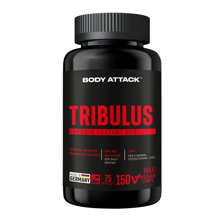 مکمل تریبولوس Body Attack Tribulus ساپونین ۶۰ درصد – ۱۵۰ کپسول – ساخت آلمان - ای اس دی ناتریشن