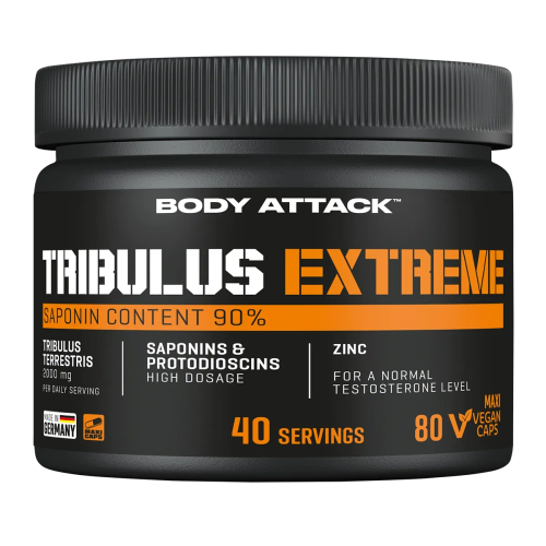 مکمل تریبولوس اکستریم Tribulus Extreme Body Attack با ۹۰٪ ساپونین – ۸۰ کپسول – ای اس دی ناتریشن