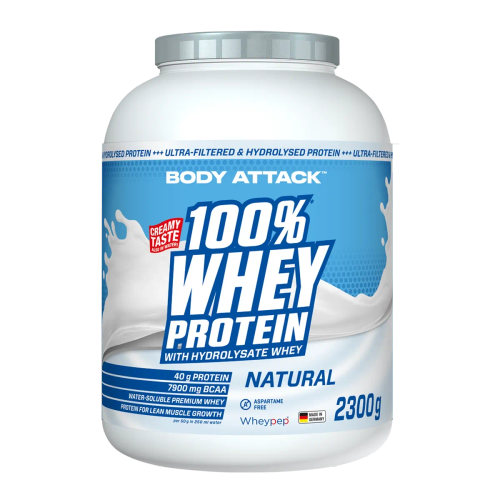 پروتئین وی ۱۰۰٪ Body Attack Whey Protein طعم Natural – وزن ۲۳۰۰ گرم - ای اس دی ناتریشن