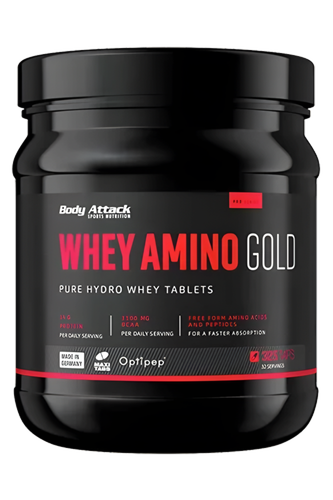 آمینو وی گلد Body Attack Whey Amino Gold – ۳۲۳ قرص – ساخت آلمان - ای اس دی ناتریشن