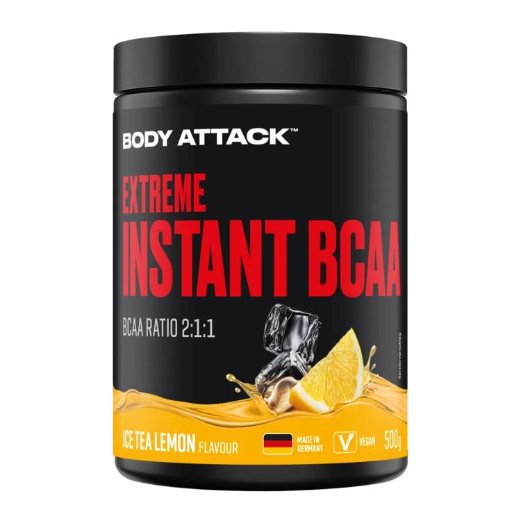 بیسیایای اینستنت بادی اتک Body Attack Instant BCAA Extreme طعم لیمو چای سرد – ۵۰۰ گرم – ای اس دی ناتریشن