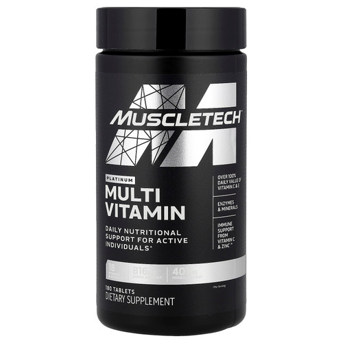 مولتیویتامین ماسلتک پلاتینیوم – MuscleTech Platinum Multivitamin 180 Tabs - ای اس دی ناتریشن