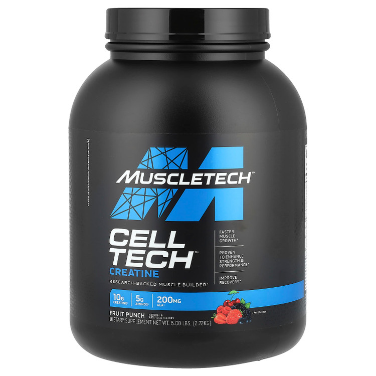کراتین سل تک ماسلتک طعم Tropical Citrus Punch – Cell-Tech Creatine Max Strength - ای اس دی ناتریشن