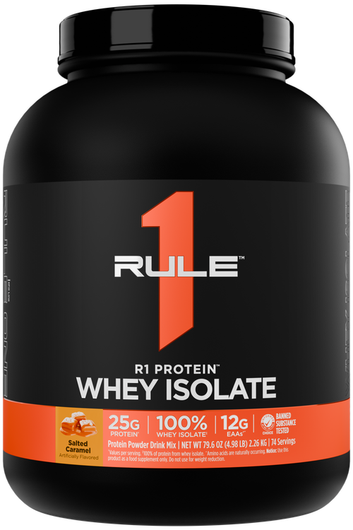 پروتئین وی ایزوله رول وان طعم کارامل نمکی – Rule 1 Whey Isolate Salted Caramel - ای اس دی ناتریشن