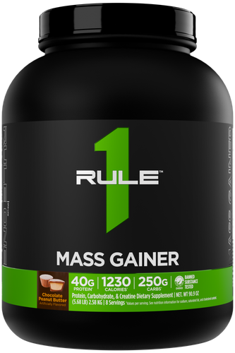 مس گینر رول وان طعم شکلات کره بادامزمینی – Rule 1 Mass Gainer Chocolate Peanut Butter - ای اس دی ناتریشن
