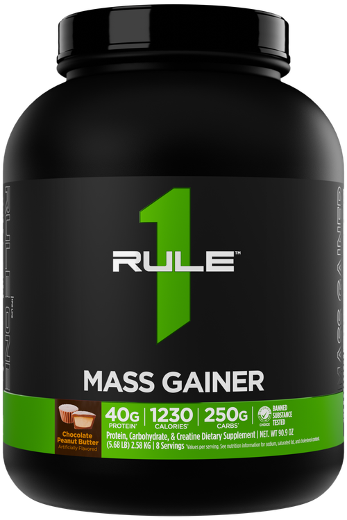 مس گینر رول وان طعم شکلات کره بادامزمینی – Rule 1 Mass Gainer Chocolate Peanut Butter - ای اس دی ناتریشن