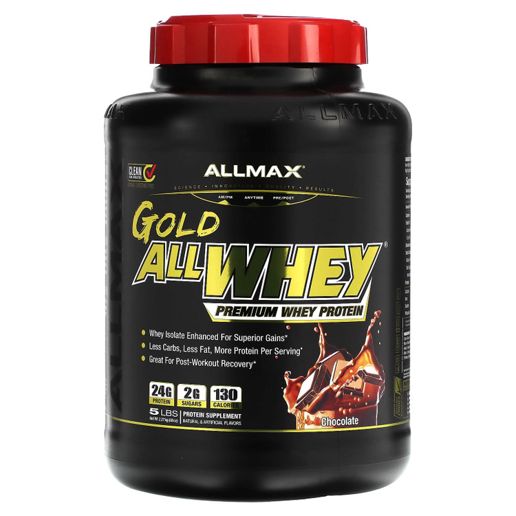 پروتئین آلوی گلد آلمکس طعم شکلات – Allmax AllWhey Gold Chocolate 5lbs - ای اس دی ناتریشن