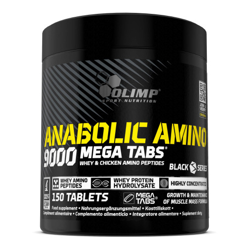 قرص آمینو Anabolic Amino 9000 Mega Tabs الیمپ – مکمل آمینو اسید عضلهسازی - ای اس دی ناتریشن