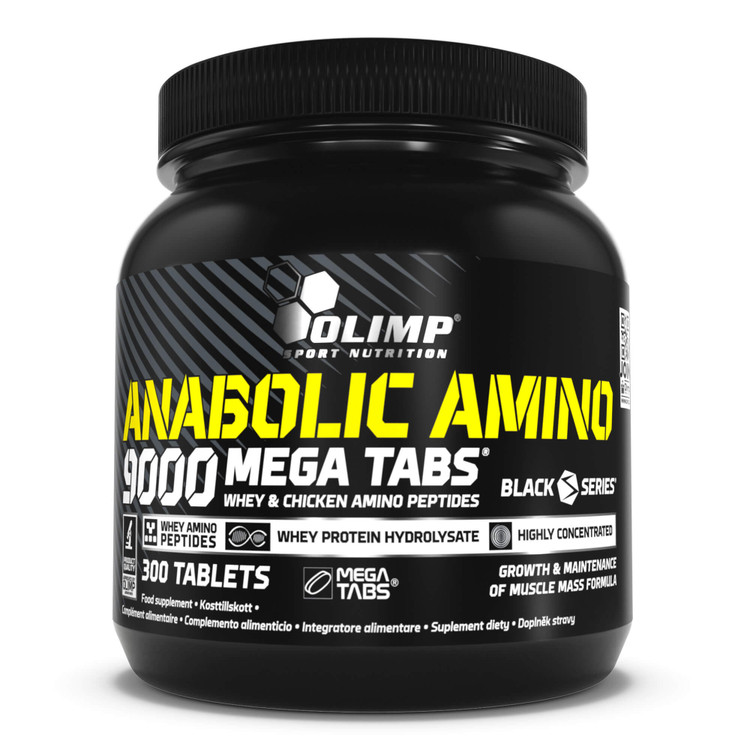 قرص آمینو Anabolic Amino 9000 Mega Tabs الیمپ 300 عددی – مکمل آمینواسید عضلهسازی - ای اس دی ناتریشن