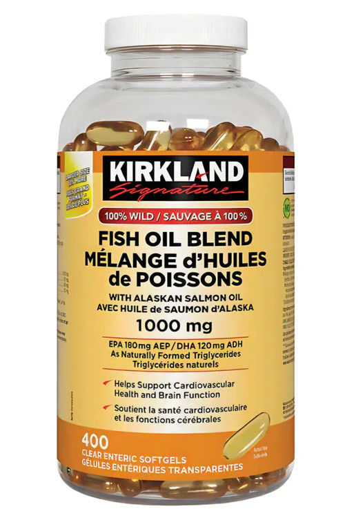 روغن ماهی کرکلند 1000 میلیگرم 400 عددی سافت ژل انتریک