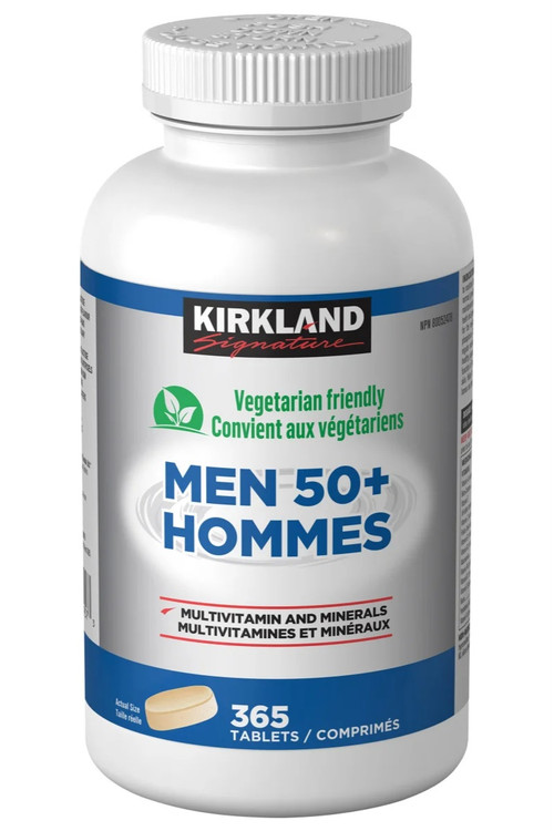مولتی ویتامین مردان بالای 50 سال کرکلند 365 عددی مناسب مصرف روزانه