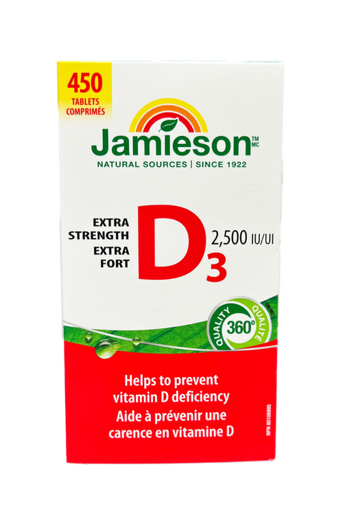 ویتامین D3 2500 واحد جیمیسون اکسترا استرنگث 450 عددی - ای اس دی ناتریشن