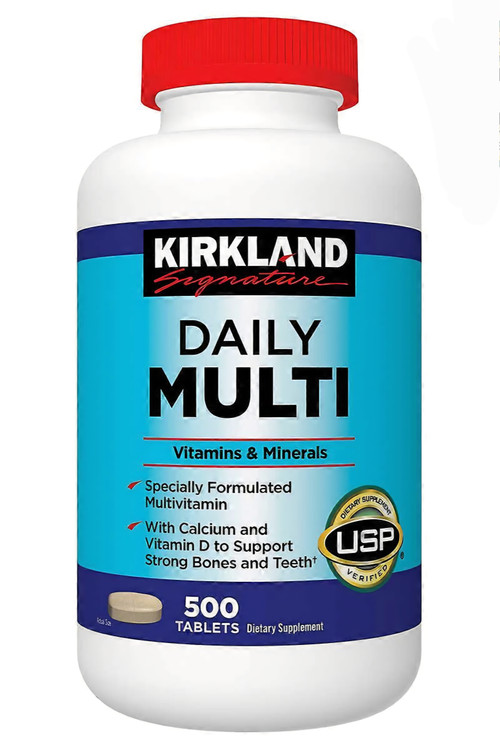 مولتی ویتامین Daily Multi کرکلند 500 عددی حاوی ویتامینها و مواد معدنی