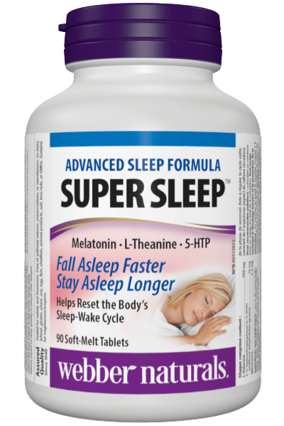 قرص Super Sleep وببر نچرالز 90 عددی حاوی ملاتونین و ال تیانین