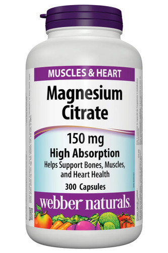 کپسول منیزیم سیترات 150 میلیگرم وببر نچرالز 300 عددی