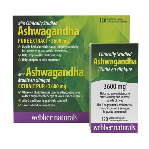 کپسول آشواگاندا 3600 میلیگرم وببر نچرالز 120 عددی